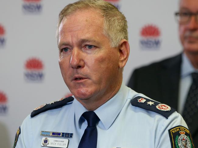 SYDNEY, AUSTRALIA - NewsWire Photos NOVEMBER 23, 2020: NSW Police Commissioner Mick Fuller pictured at a press conference.Picture: NCA NewsWire / Damian Shaw