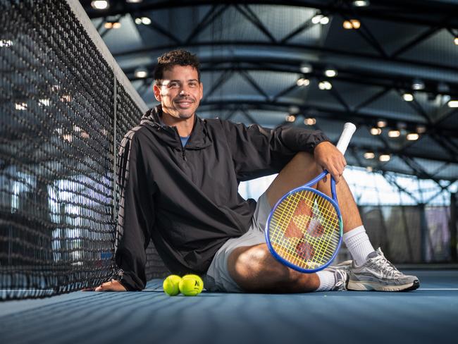 Alex Bolt, pictured at the National Tennis Centre in Melbourne Park, is one of 24 Aussies vying to make the Australian Open main draw via qualifying. Picture: Tony Gough