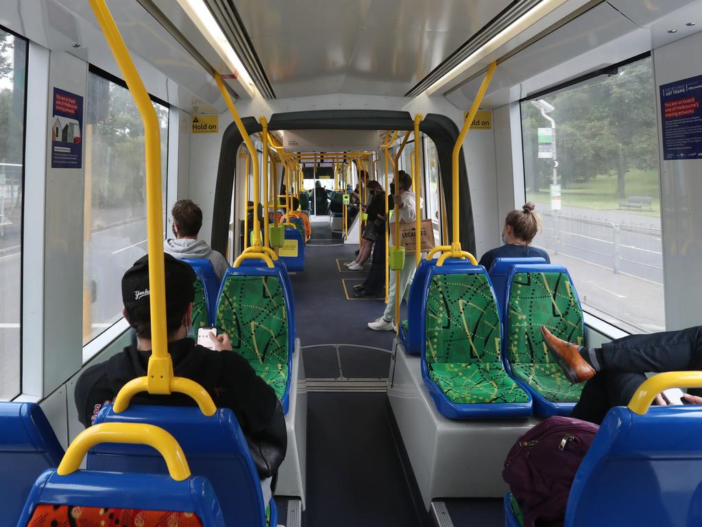 More than 30 per cent of Australians want to know how crowded a vehicle is before boarding, according to the report. Picture: David Crosling