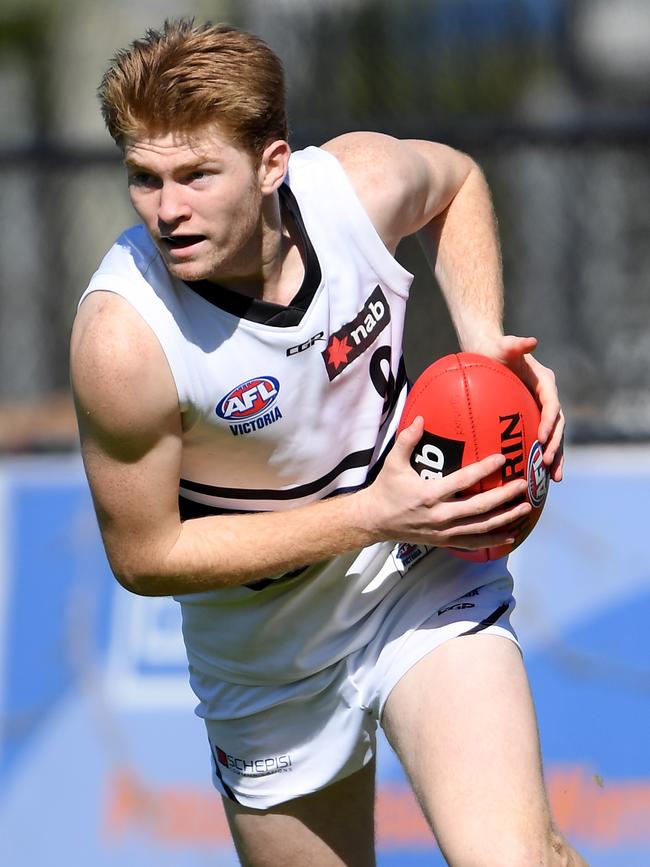 Charlie Simonsen in action for Northern Knightsin. Picture: Andy Brownbill