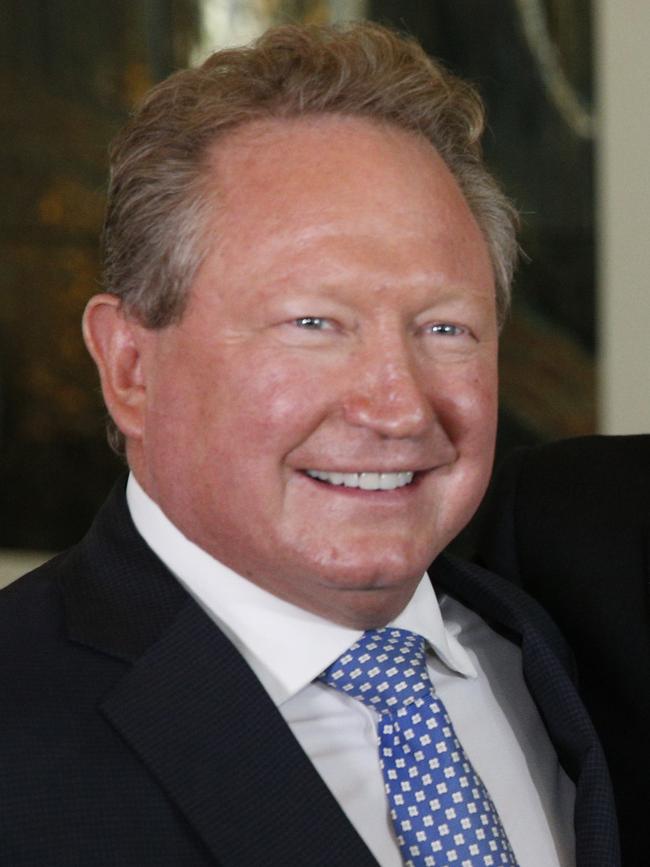 Andrew ‘Twiggy’ Forrest came up with the idea of the cashless card. Picture Gary Ramage