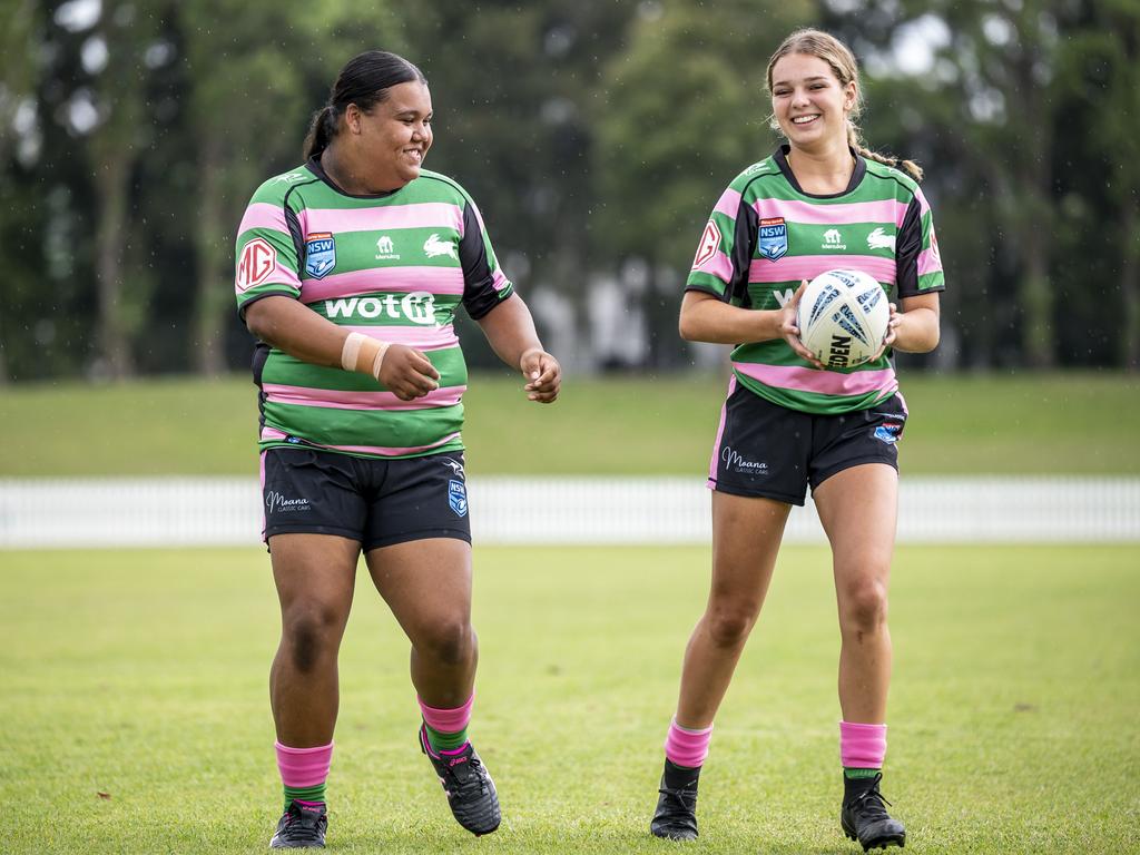 Yillara Widders (left) and Kasey Taaffe. Picture: Darren Leigh Roberts