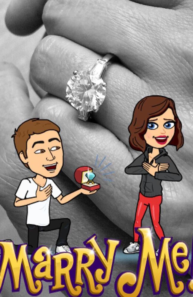 She said yes! Picture: Instagram.