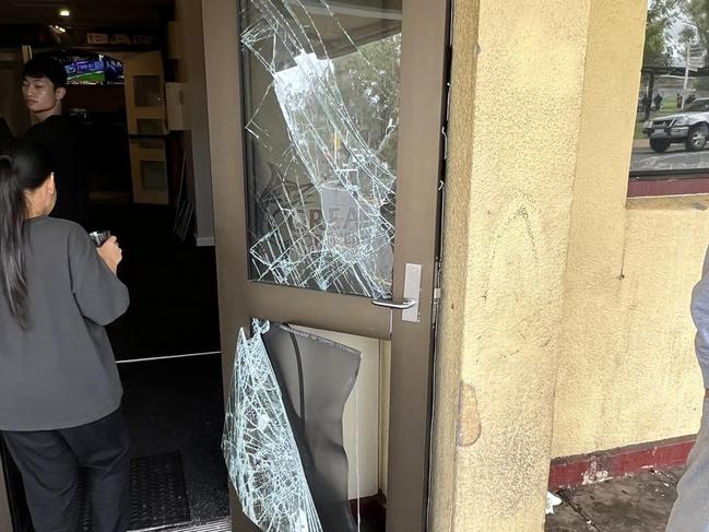 Locals in Alice Springs rioted on Tuesday afternoon after a funeral ceremony of teenager killed while traveling in stolen car. Picture: Supplied