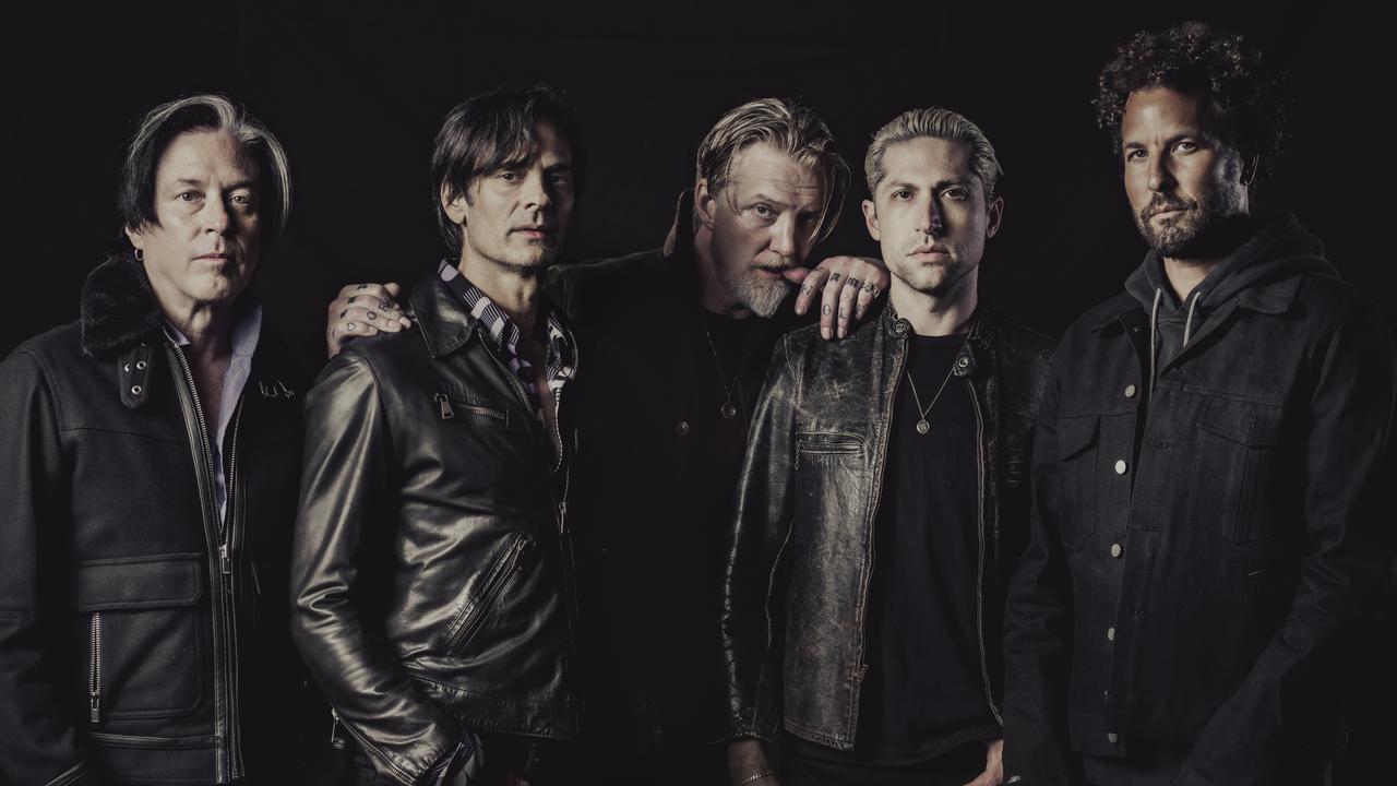 Queens of the Stone Age, featuring Josh Homme, are back with In Times New Roman record. Picture: Supplied.