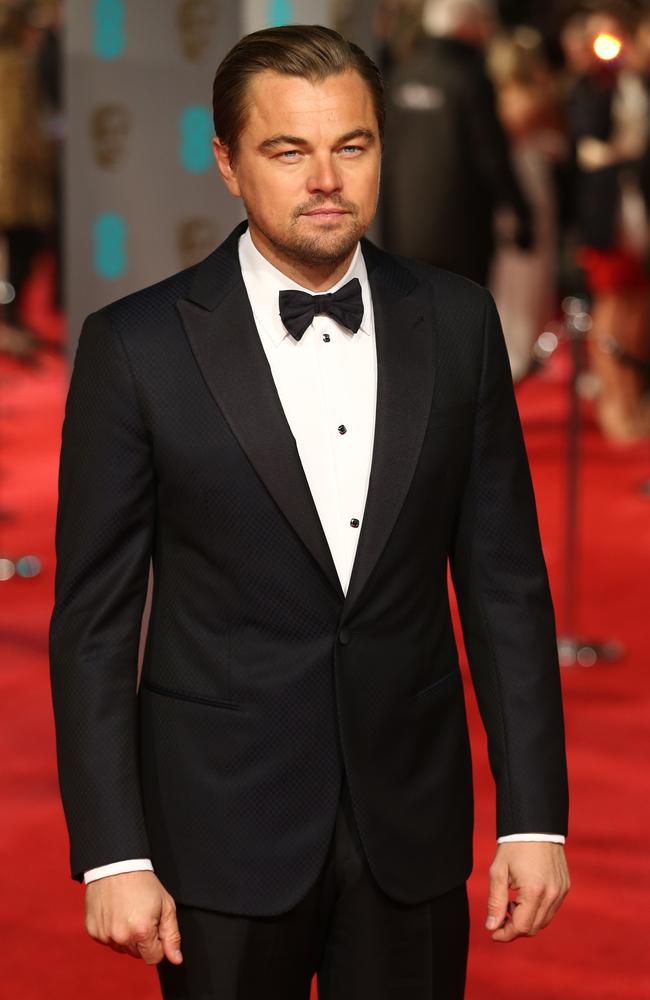 Leonardo DiCaprio attends the British Academy Film Awards at the Royal Opera House on February 14, 2016 in London. Picture: AFP