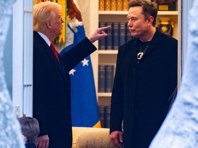The bromance between Donald Trump and Elon Musk is over. Picture: AFP