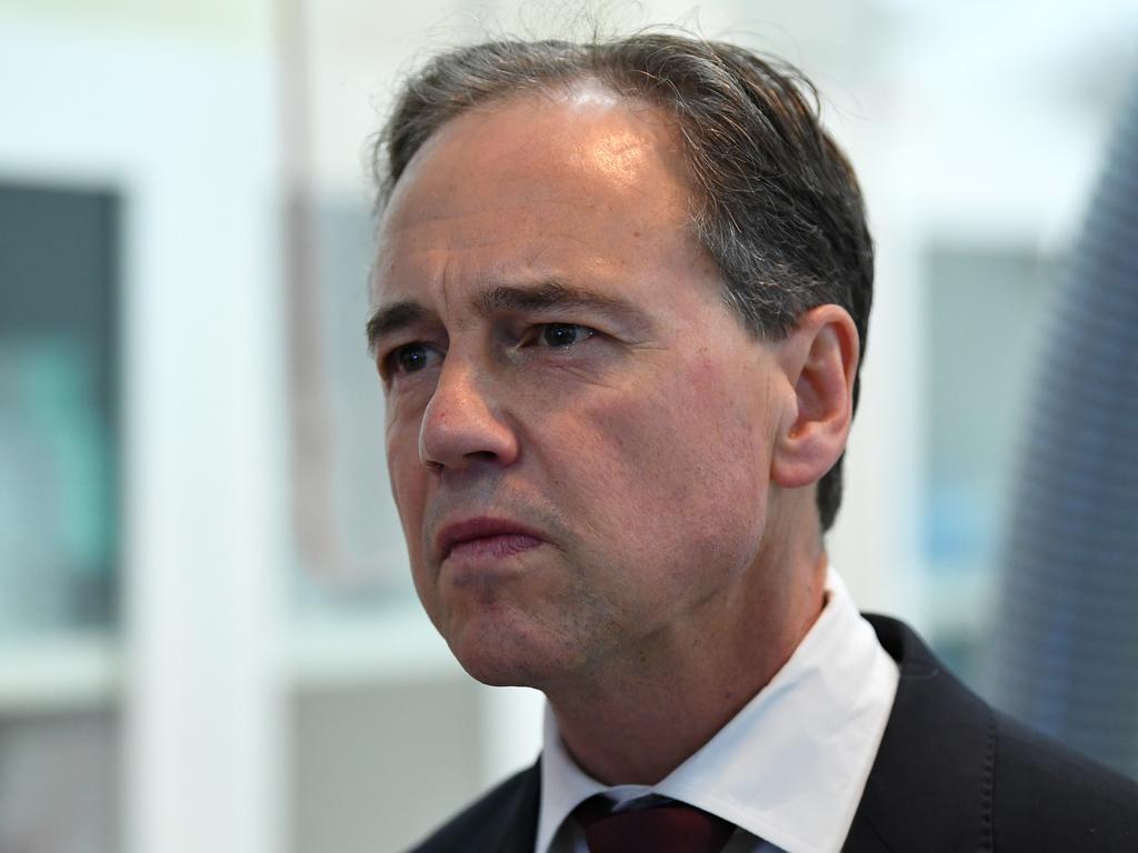 Federal Health Minister Greg Hunt said authorities should ‘throw the book’ at those behind Melbourne’s hotel quarantine breaches. Picture: James Ross/AAP