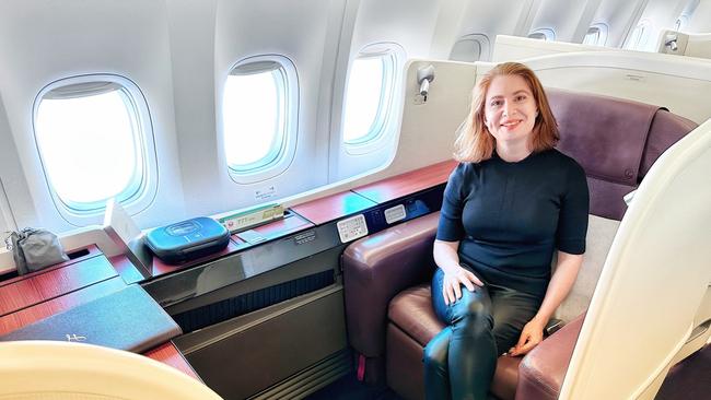 Adele Eliseo from The Champagne Mile recently flew first class to Paris using points.