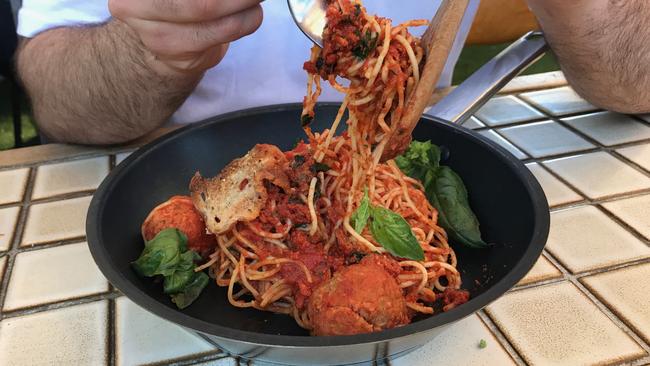 Polpette calabrese at Grano in Wetherill Park.