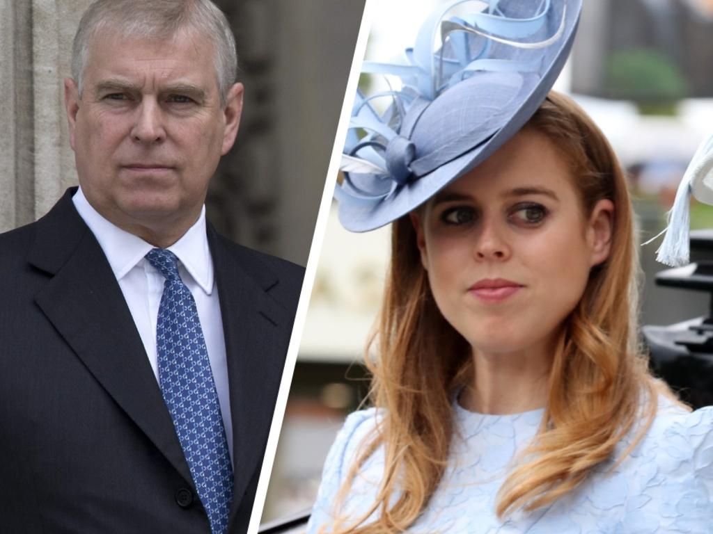 Prince Andrew and Princess Beatrice. Picture: Supplied