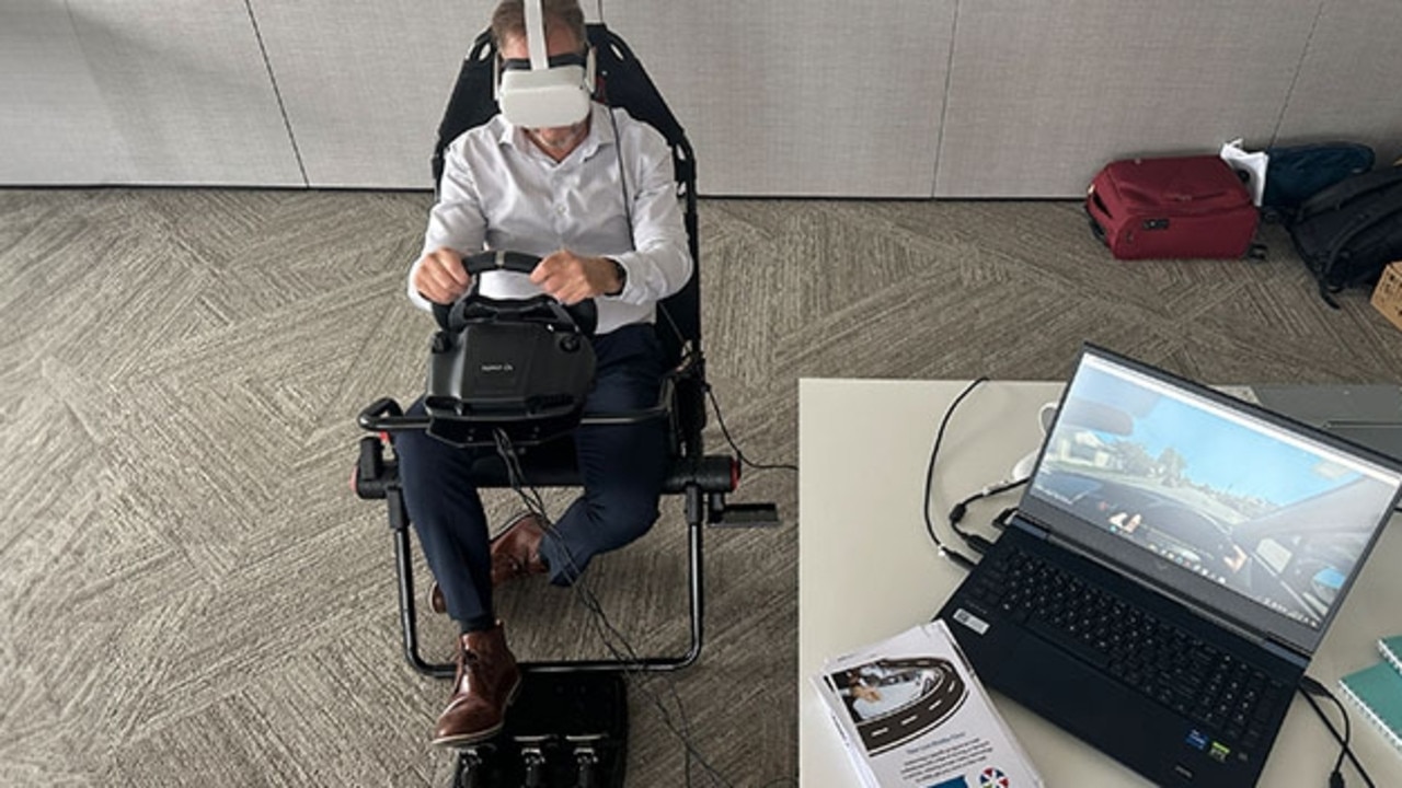 Virtual reality helping motorist overcome road trauma. Sydney Phobia Clinic. Picture: Supplied