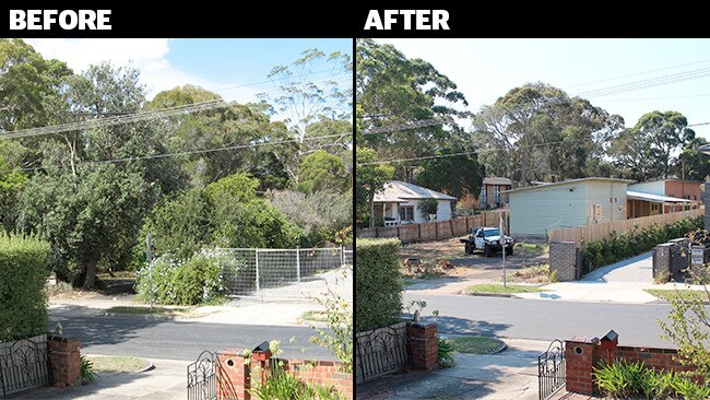 A developer has cleared all the trees off this Blackburn South block.