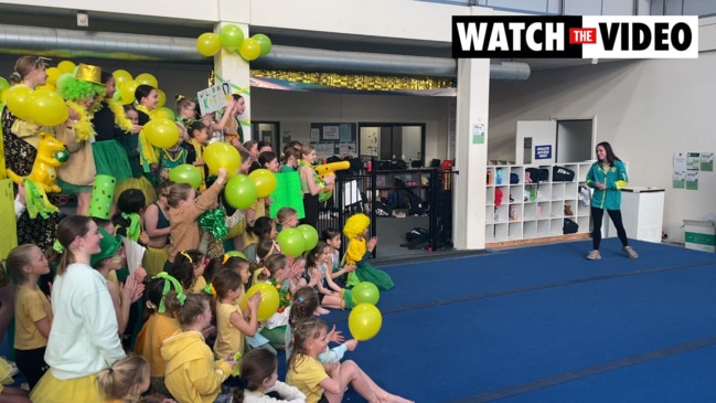 Rousing reception for Kate McDonald at local gymnastics club