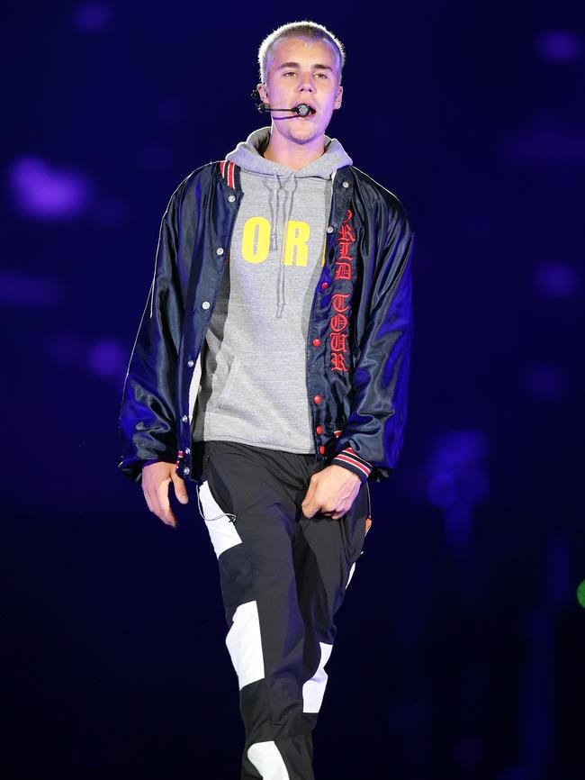 Justin Bieber finished his Australian tour on a high. Picture: Jonathan Ng