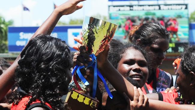 The Tiwi women want to replicate the men by playing in the NTFL’s Women’s Premier League.