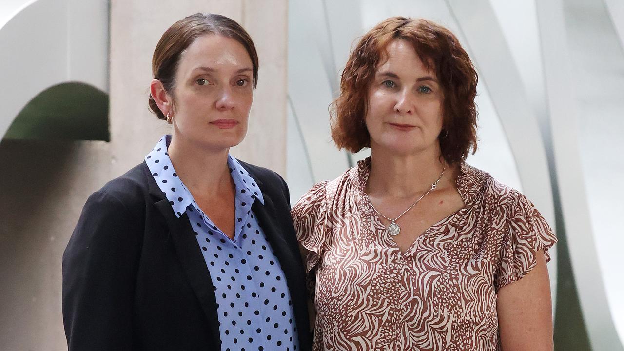 Susie Forte and Senior Constable Cath Nielsen on Tuesday. Picture: Liam Kidston