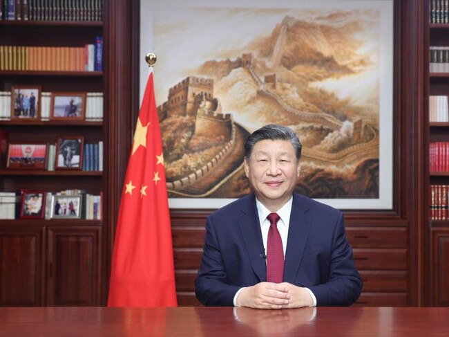 Chinese President Xi Jinping delivers his new year's eve address on dec 31, 2023