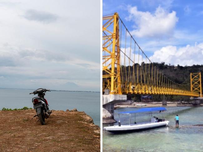 woman falls off bali bridge after scooter brakes fail