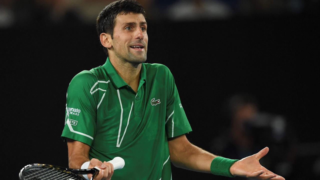 Serbian tennis star Novak Djokovic. Photo by Greg WOOD / AFP