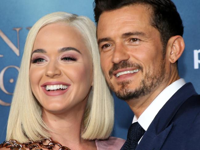 FILE - AUGUST 26: Singer Katy Perry and fiance Orlando Bloom welcomed their first child together, a baby girl, on August 26. HOLLYWOOD, CALIFORNIA - AUGUST 21: Katy Perry and Orlando Bloom attend the LA premiere of Amazon's "Carnival Row" at TCL Chinese Theatre on August 21, 2019 in Hollywood, California. (Photo by Phillip Faraone/Getty Images)