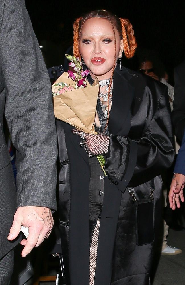 Madonna hit up a private party. Picture: The Hollywood JR/Backgrid