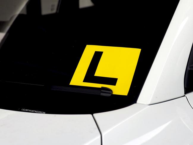 SYDNEY, AUSTRALIA - NewsWire Photos - MAY 26, 2023: General view editorial generic stock image of driver learner L-plates. Picture: NCA NewsWire / Nicholas Eagar