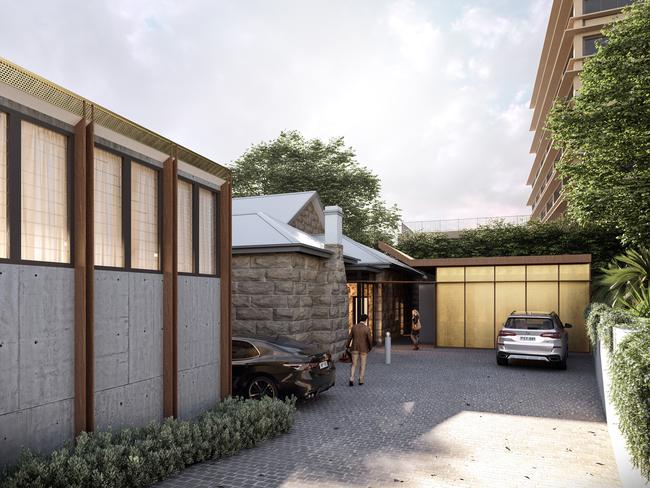 Artists impression of the rear of the site.