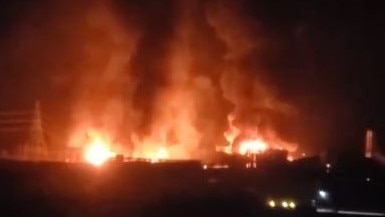 Israeli air strikes destroy facilities in the Yemen capital of Sana'a. Picture: X.