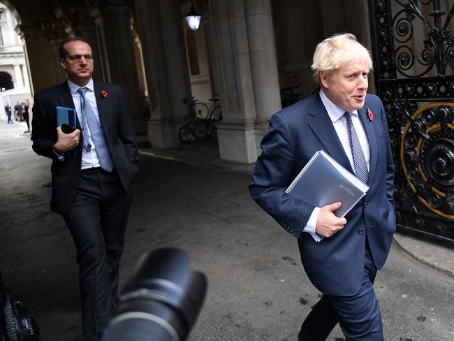 Boris Johnson is engulfed in numerous “partygate” scandals. Picture: AFP