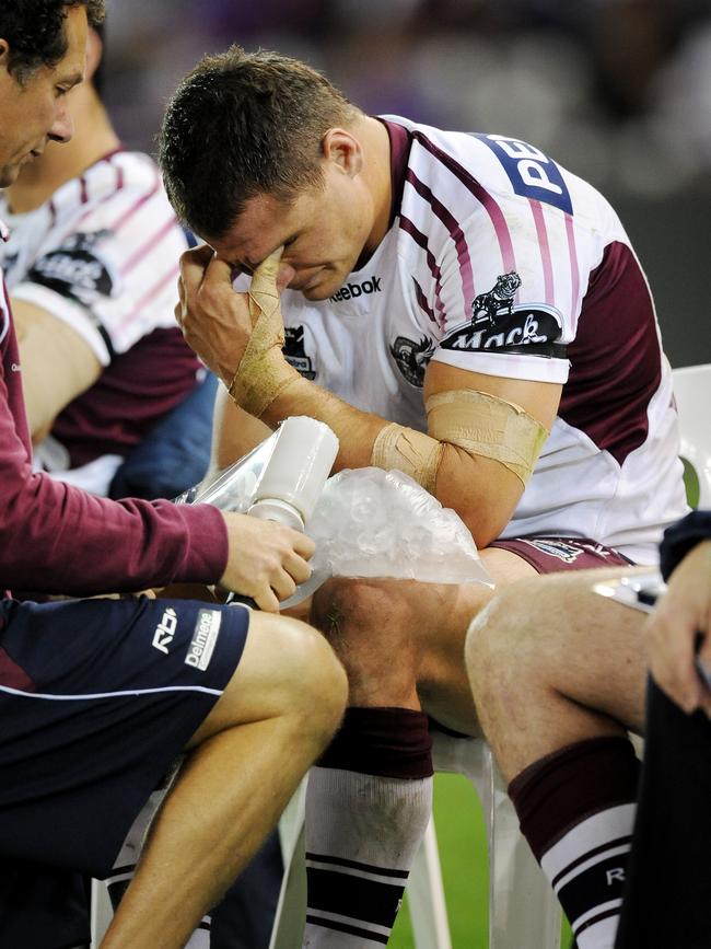 Former Manly star Anthony Watmough battled knee issues towards the back-end of his career.