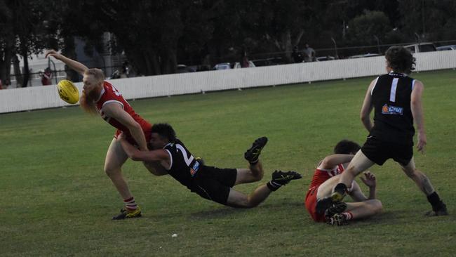 The AFL Capricornia senior men’s grand final was an entertaining one, with the Yeppoon Swans getting home against BITS Saints to claim their eighth straight title.