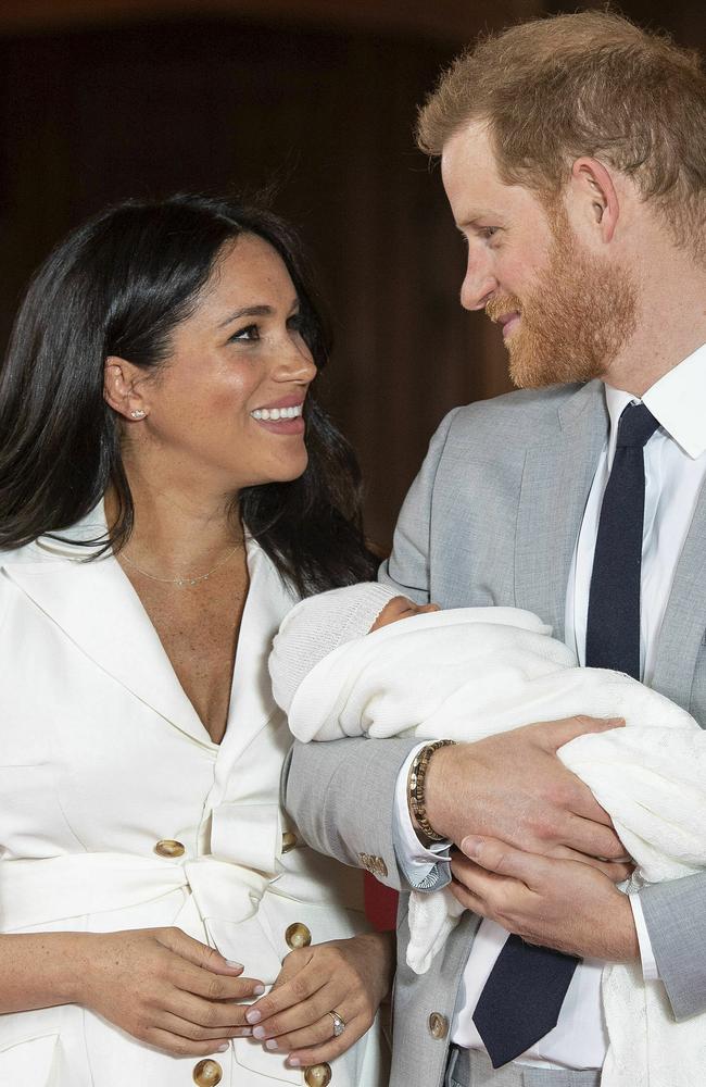 The 37-year-old duchess was hailed by royal watchers who saw her choice of a belted dress as a deliberate move to accentuate how most mothers look after birth. Picture: Dominic Lipinski/Pool via AP