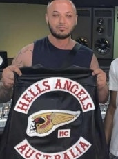 Hafizi, pictured with his Hells Angels gear. Picture: Supplied