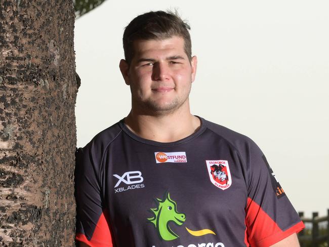 St George Illawarra Dragons player, Blake Lawrie at the recovery and media session, Nth Beach Wollongong Tuesday, September 11, 2018.(NEWS CORP/Simon Bullard).