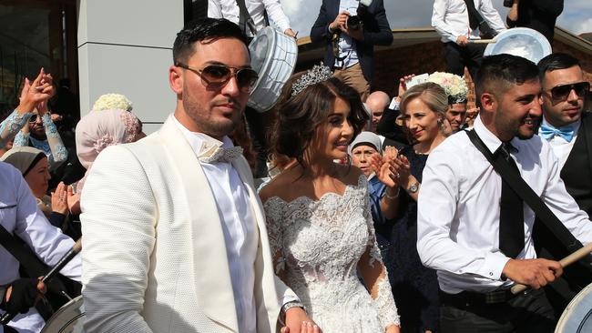 The happy couple’s special day attracted a range of complaints about noise and parking issues. Picture: Toby Zerna