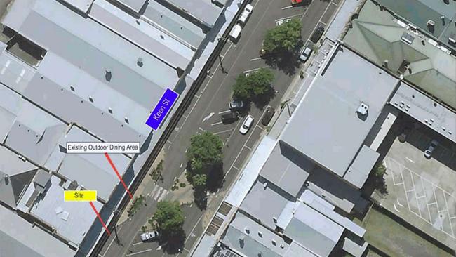 Burger joint Dirtys has made inquiries to expand footpath dining into the adjacent carpark.