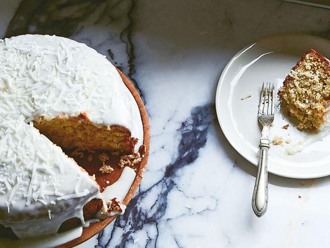 Banana and coconut cake.