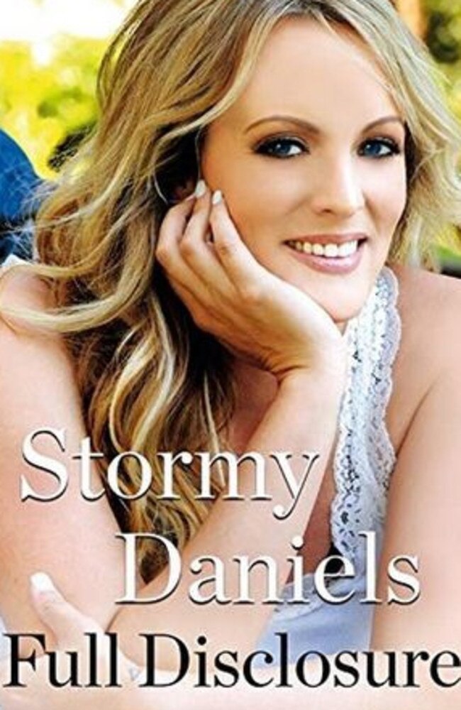 Stormy Daniels tell all book cover titled "Full Disclosure" Picture: Supplied