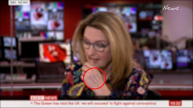 Victoria Derbyshire's secret message on air (BBC News)