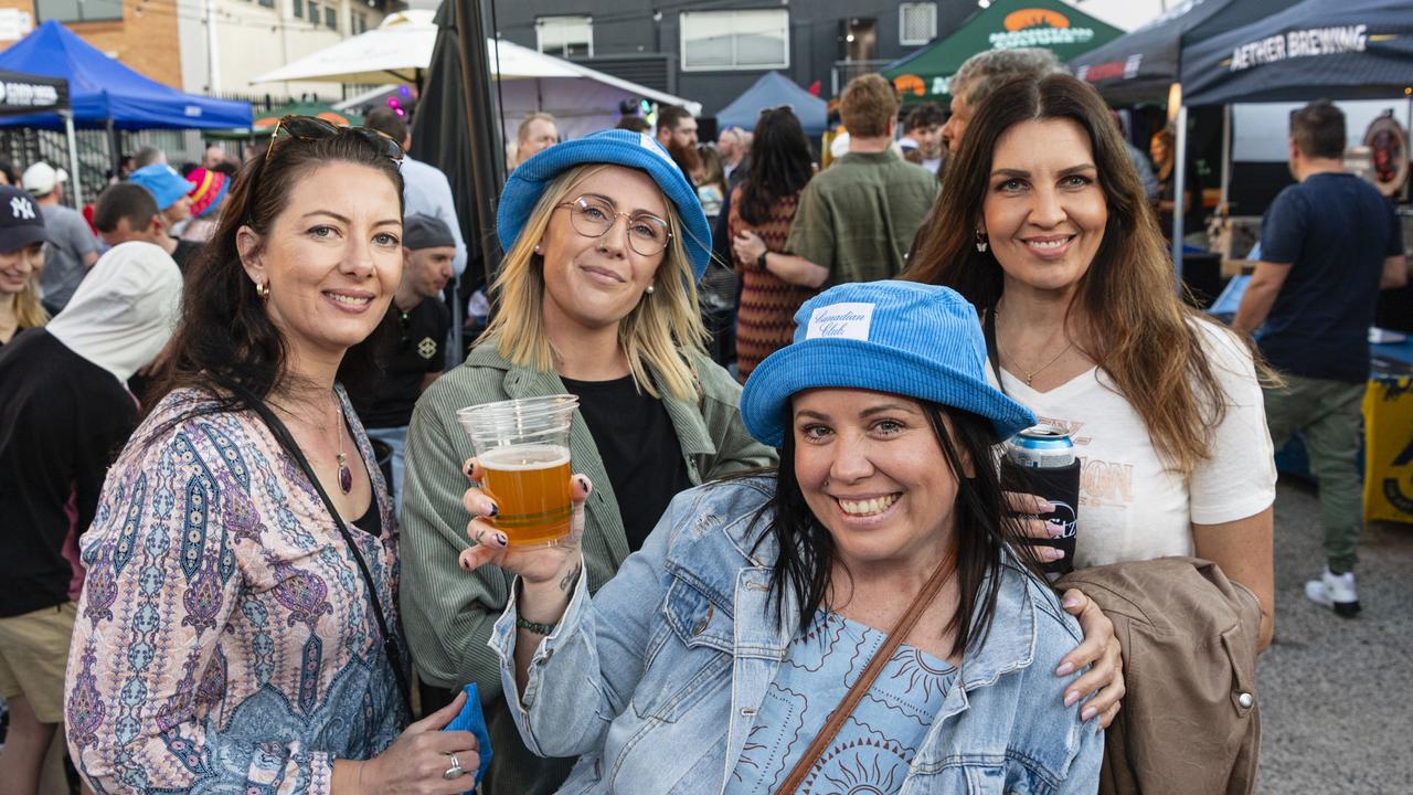 At Brewoomba are (from left) Kerri Knight, Tori Morris, Kelly Dakin and Judi Gray hosted by Fitzy's, Saturday, August 17, 2024. Picture: Kevin Farmer