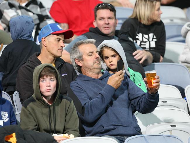 Nitro Circus at Kardinia Park on March 7, 2022. Stunts, crowd reactions, fireworks, plenty of colour. Picture: Mark Wilson