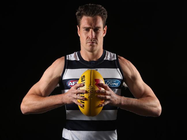 EMBARGO for FOOTY21 MAG out Feb 27. Check with Fiona Welsh before use. Jeremy Cameron cover story for FOOTY21 mag. Jeremy Cameron of Geelong Cats ahead of the 2021 AFL season. Picture: Michael Klein