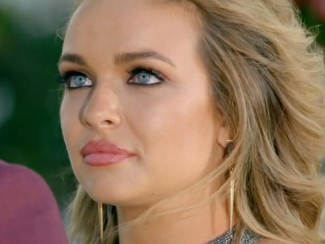 Abbie reveals what was going through her head while being dumped my Matt Agnew. Picture: Channel 10.