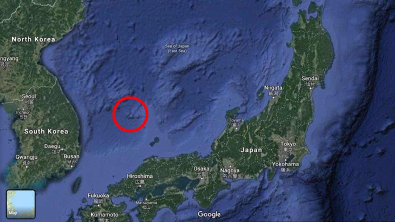 The islands lay between Japan and South Korea and are claimed by both countries.