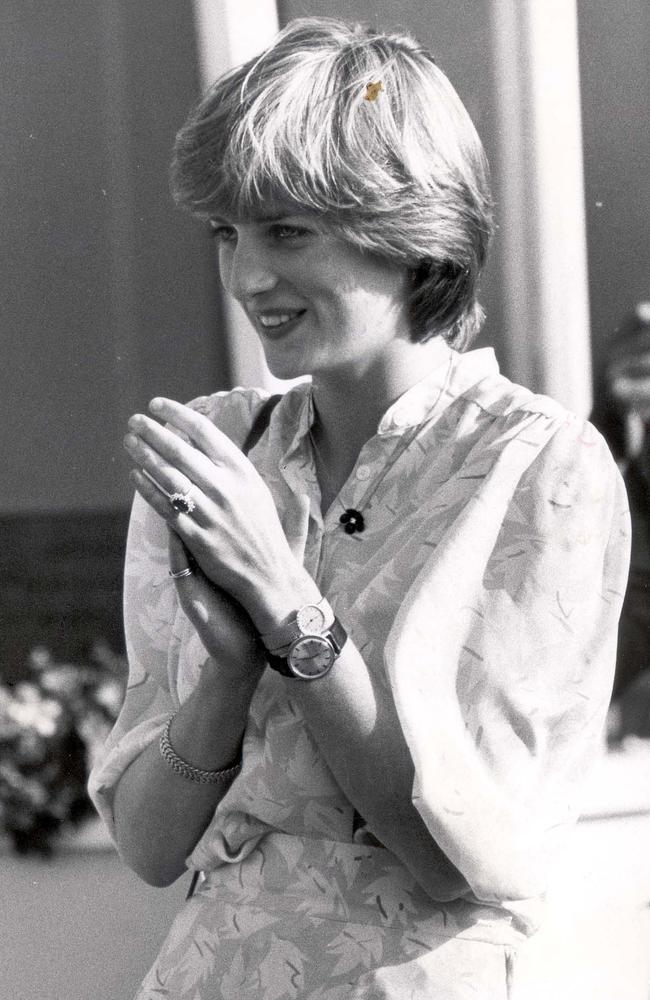 Princess Diana wearing two watches at one of Prince Charles’ polo matches in 1981. Picture: Shutterstock/Splash