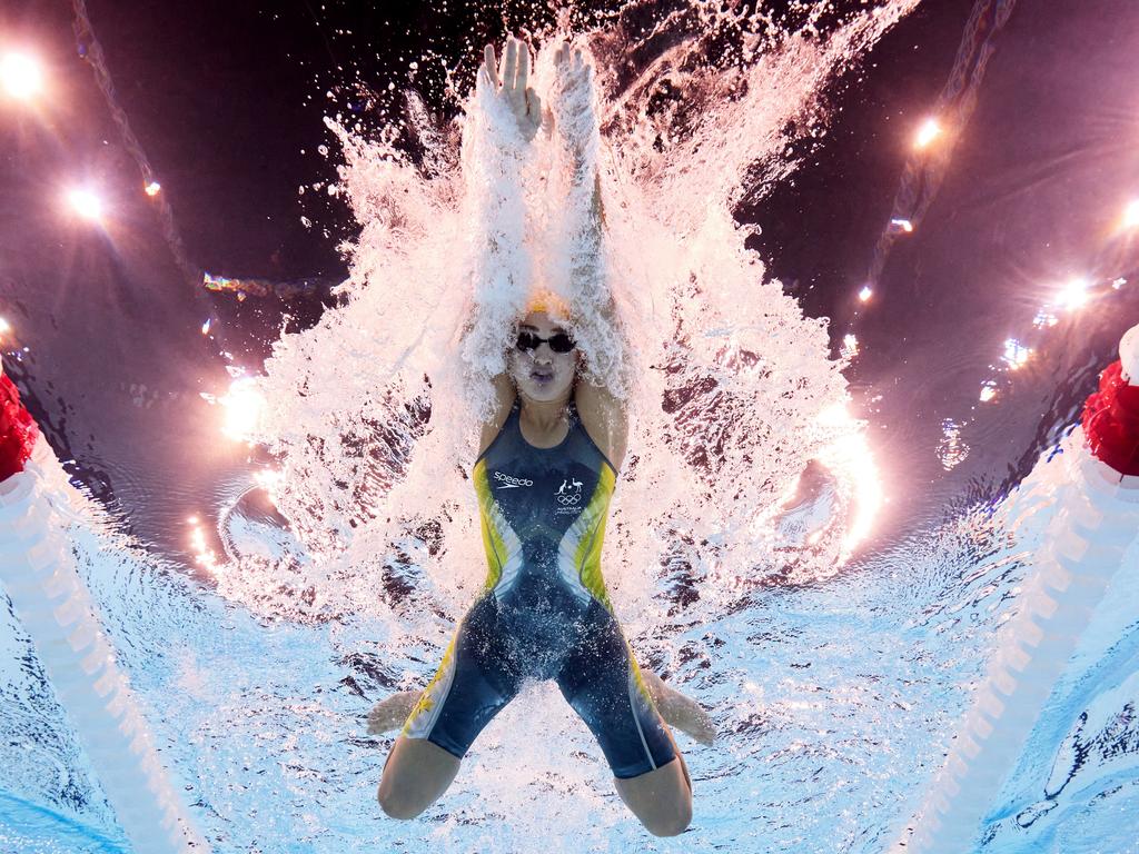 Jenna Strauch failed to reach the top 16 semi-finals in the 100m breaststroke. Picture: Getty Images