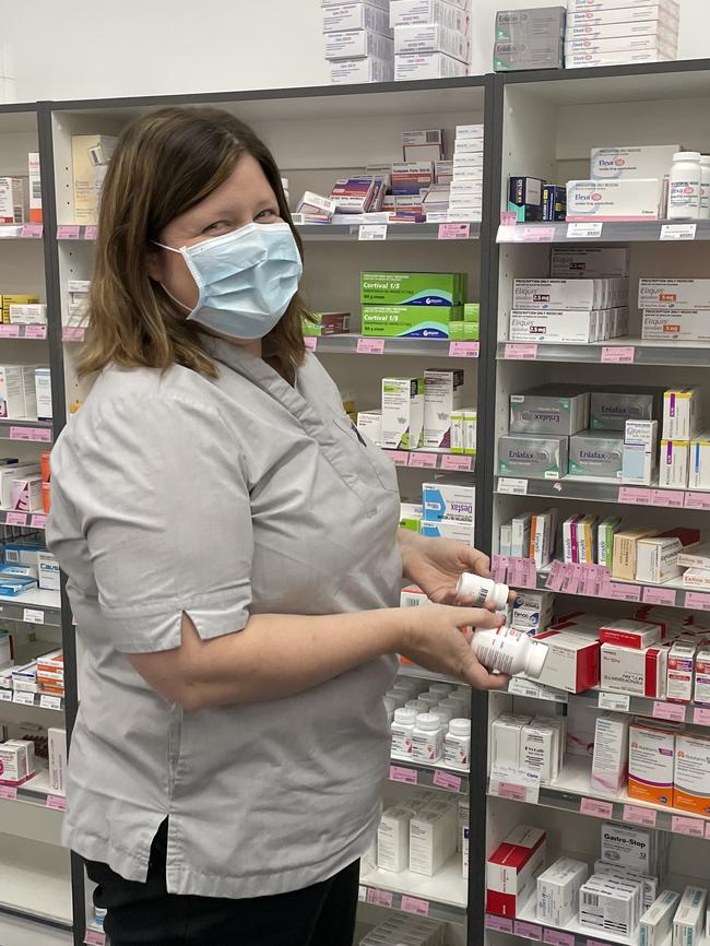 Tiffany Hibble celebrates one year as owner of the Tumby Bay Pharmacy and 64 year in Hibble family business. Picture: Micaela Stark