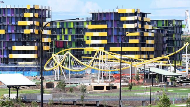 Harness racing made way for the Commonwealth Games Athlete’s Village at Parklands. Photo: AAP Image/Dave Hunt)