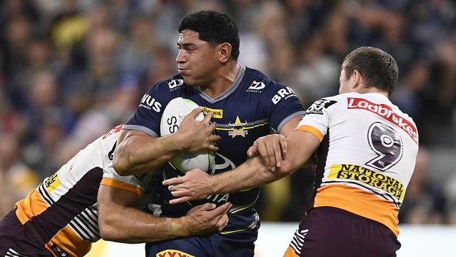 Jason Taumalolo led the way for the Cowboys. Picture: Ian Hitchcock/Getty Images